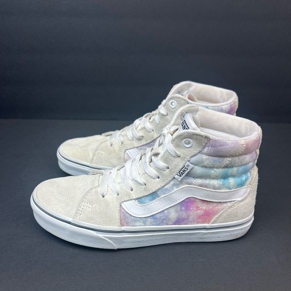 Vans Tie-Dye High-Top Sneakers - White and Pastel - Picture 2 of 9